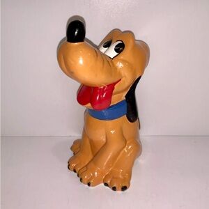 Vintage PLUTO By Bug House Walt Disney Ceramic Bank 7" Tall, Japan
